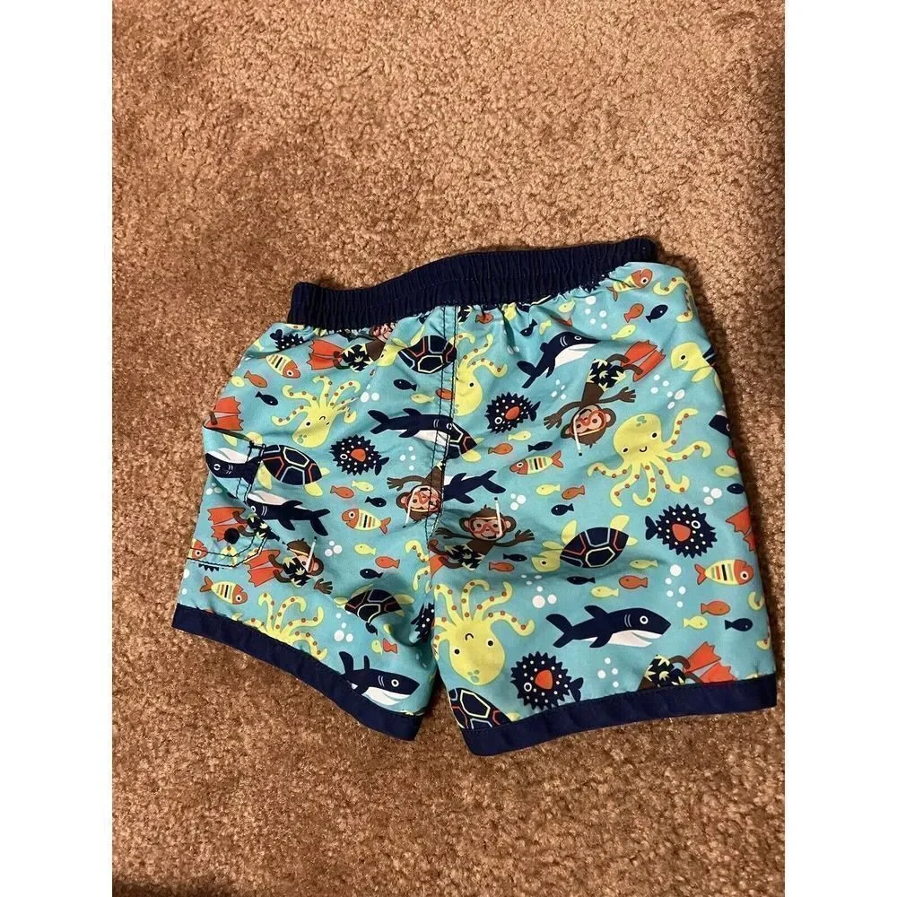 Old Navy 12-18 month Boys Bathing Suit • Underwater Design